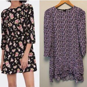 90s inspired Zara floral mini dress